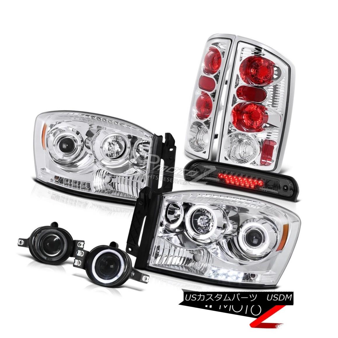 ライト ランプ 送料無料 新品 Brake Signal Rear Headlamps Led Halo Crystal ヘッドライト Lamps クリスタルハローledヘッドランプリアシグナルブレーキランプドライビングフォグ06ドッジラム1500 1500 Ram Dodge 06 Fog Driving