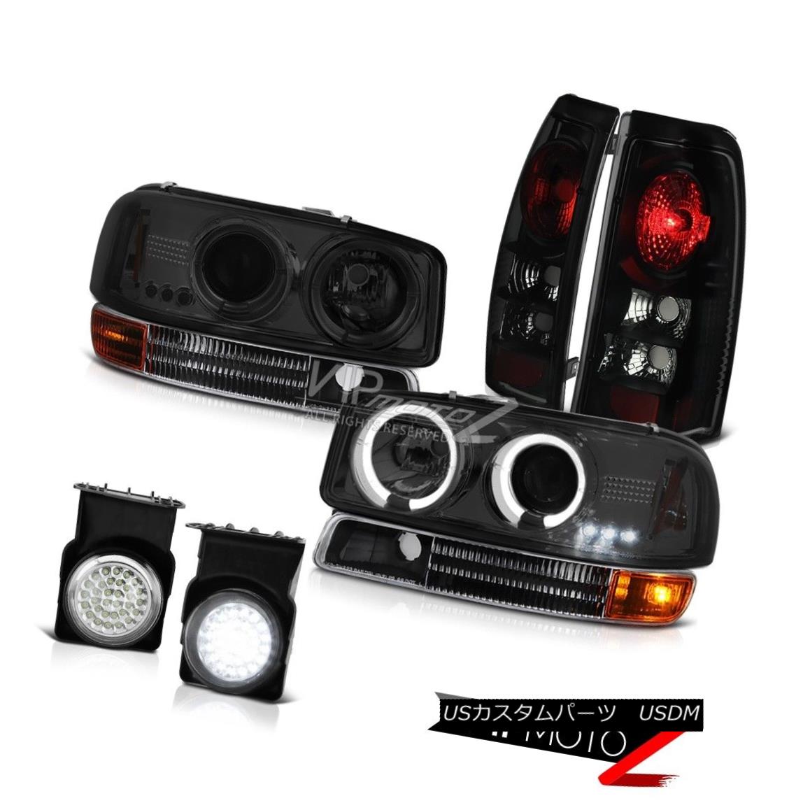 ヘッドライト Halo Headlights Black Parking Brake TailLamps Wiring LED Fog 2003 Sierra 6.0L V8 Haloヘッドライトブラック駐車ブレーキTailLamps LED Fog 2003 Sierra 6.0L V8 【並行輸入品】
