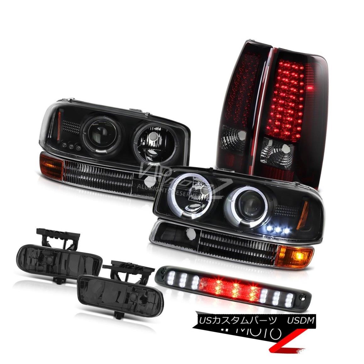 ヘッドライト 1999-2002 Sierra 2500 3500 LED Projector Headlight Red Smoke Tail Light Dark Fog 1999-2002 Sierra 2500 3500 LEDプロジェクターヘッドライト赤煙テールライトダークフォグ 【並行輸入品】