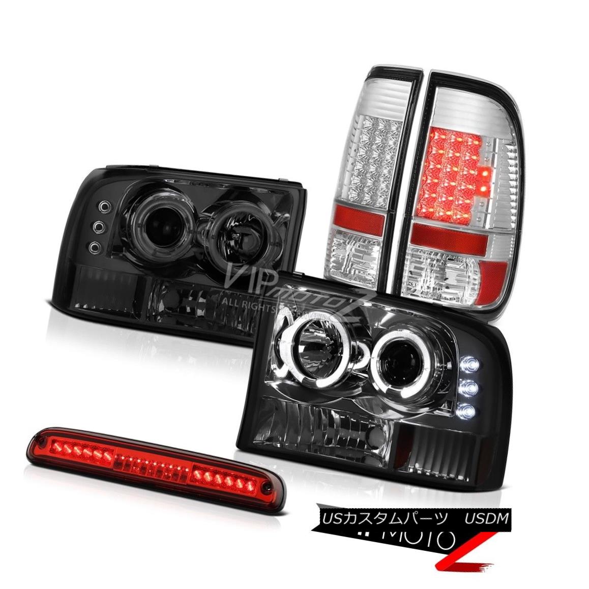 ヘッドライト 99-04 Ford F250 SD Projector Smoke Headlights Euro LED Tail Lights Wine Red 3rd 99-04 Ford F250 SDプロジェクタースモークヘッドライトユーロLEDテールライトワインレッド3rd 【並行輸入品】