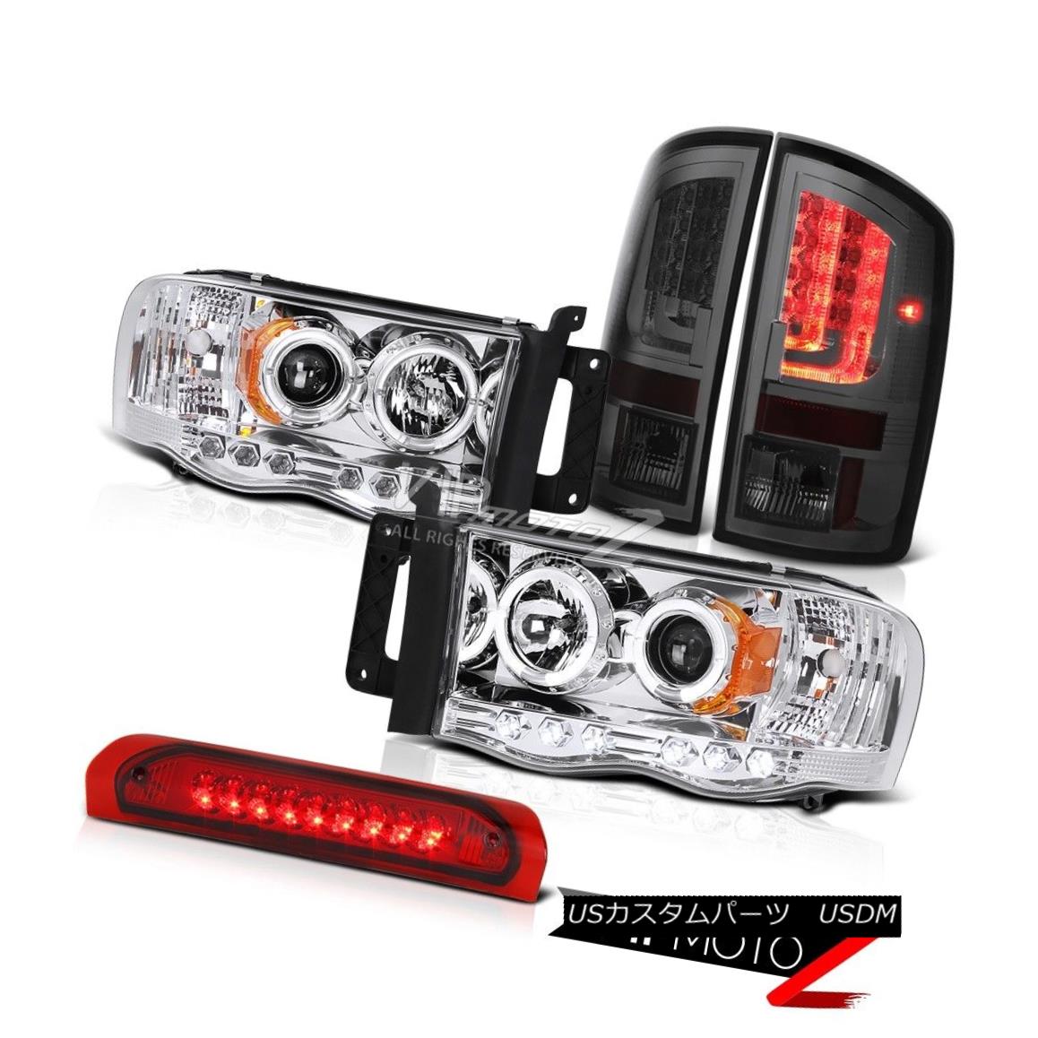 ヘッドライト 2002-2005 Dodge Ram 1500 5.7L Taillamps Projector Headlamps Red 3RD Brake Light 2002-2005 Dodge Ram 1500 5.7L Taillampsプロジェクターヘッドランプ赤3RDブレーキライト 【並行輸入品】