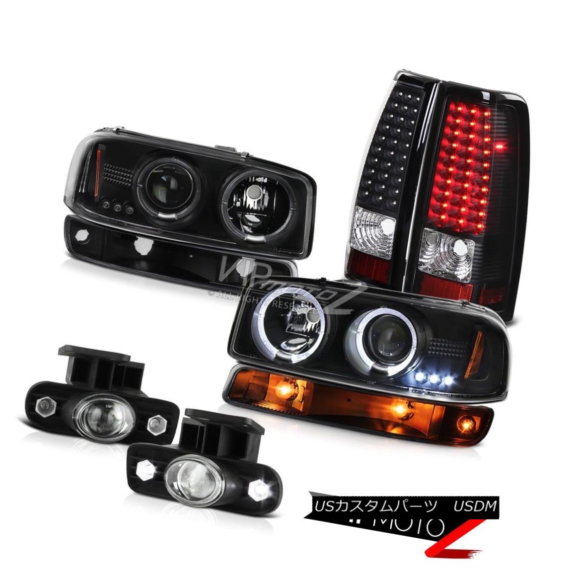 ヘッドライト 1999-2002 Sierra SLE Foglights black led taillights bumper light headlights LED 1999-2002 Sierra SLE FoglightsブラックLEDテールライトバンパーライトヘッドライトLED 【並行輸入品】
