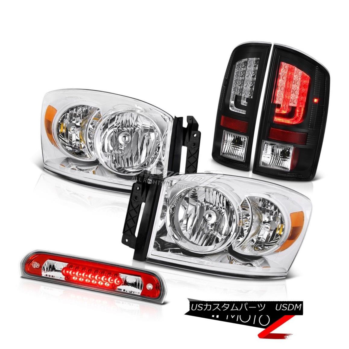 ヘッドライト 2007-2009 Dodge Ram 3500 ST Tail Lights Headlamps 3RD Brake Lamp \