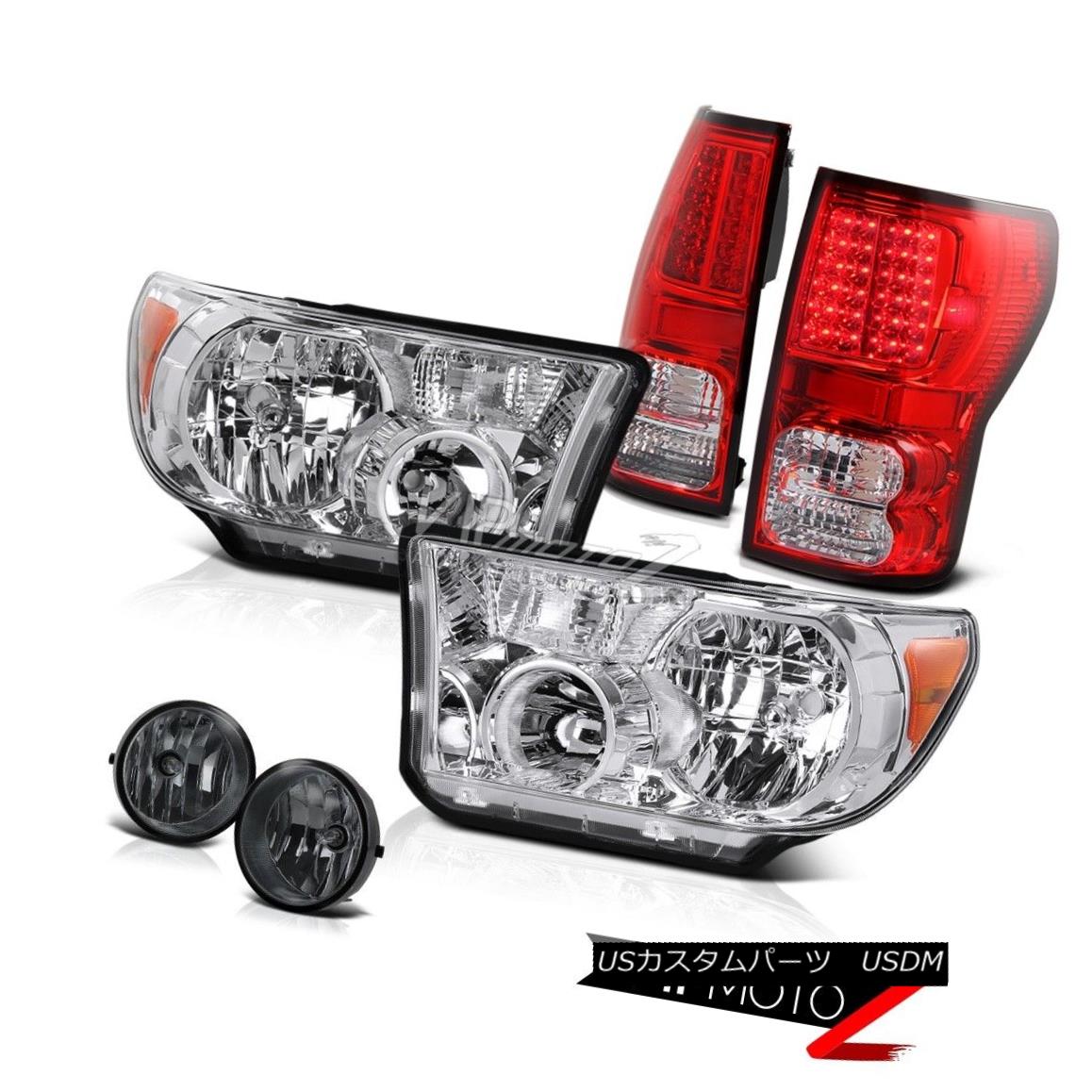 ヘッドライト Crystal Replacement Headlamp+Led Tail Light+Fog Lamp 07-2013 Toyota Tundra クリスタル交換ヘッドランプ+ Ledテールライト+フォグランプ07-2013 Toyota Tundra 【並行輸入品】
