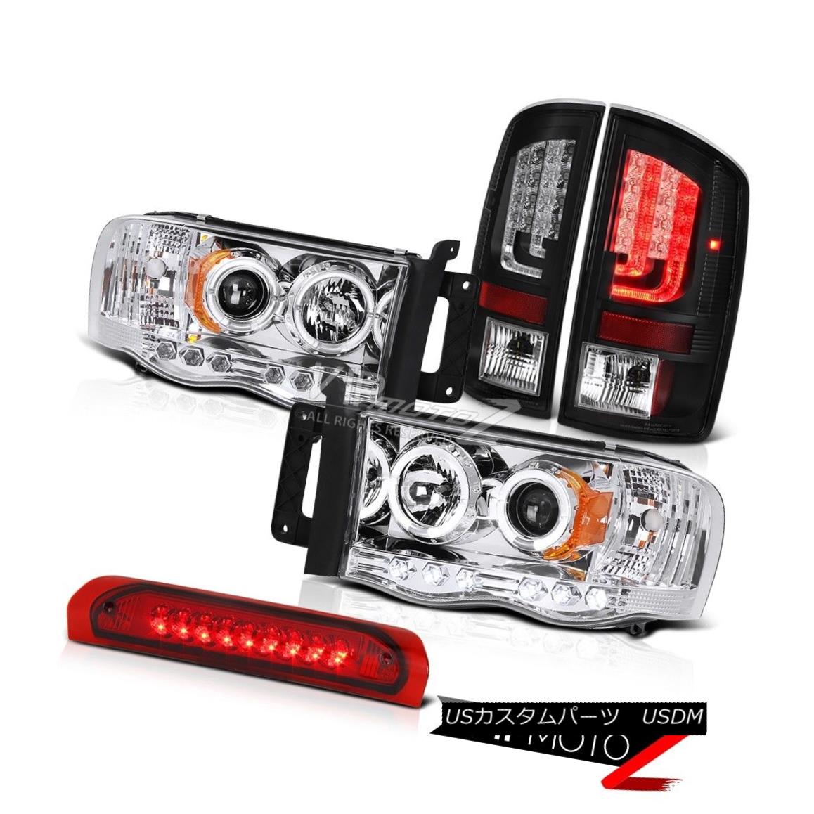 ライト ランプ おまけ付 ヘッドライト 02 05 Stブラックテールブレーキライトヘッドランプ屋根貨物ランプ 3500 2500 1500 Ram 02 05 Lamp Cargo Roof Headlamps Lights Brake Tail Black St 3500 2500 1500 Ram