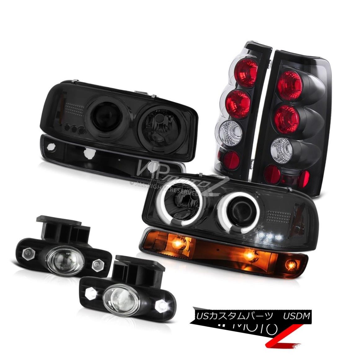 ヘッドライト 99-02 Sierra 6.0L Foglamps taillamps parking lamp titanium smoke ccfl headlamps 99-02 Sierra 6.0L Foglampsテールランプパーキングランプチタン煙ccflヘッドライト 【並行輸入品】