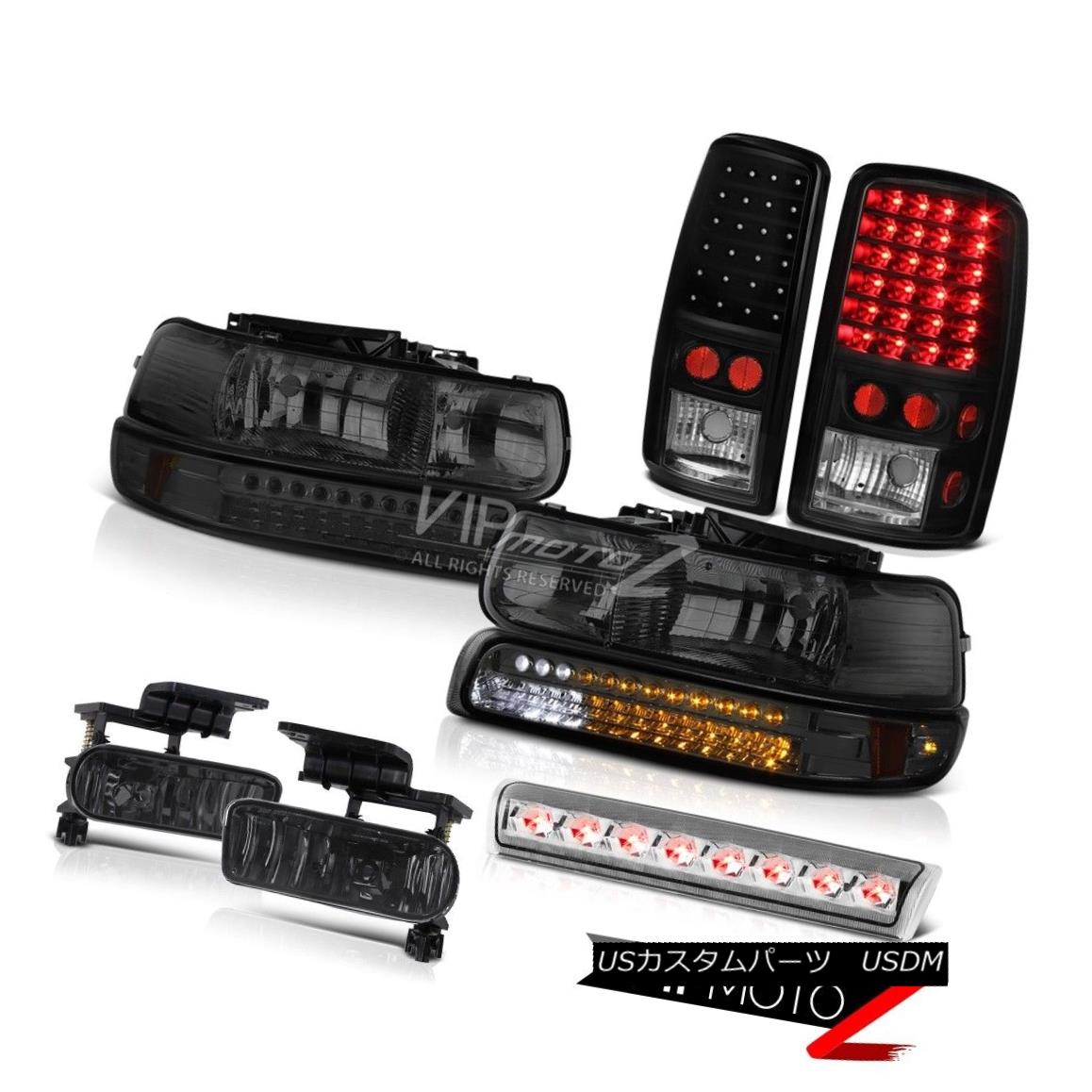 ヘッドライト 2000-2006 Chevy Tahoe LT Smokey headlamps tail brake lamps foglamps third Lamp 2000-2006シボレータホLTスモーキーヘッドランプテールブレーキランプフォグランプ第3ランプ 【並行輸入品】