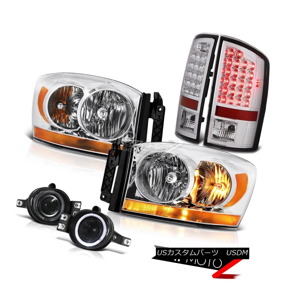 ヘッドライト 2007-2009 Dodge Ram 3500 5.7L Headlamps Titanium Smoke Foglights Tail Lights 2007-2009 Dodge Ram 3500 5.7Lヘッドランプチタンスモークフォグライトテールライト 【並行輸入品】
