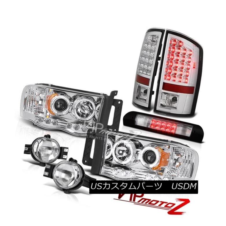 ヘッドライト 02 03 04 05 Ram SLT LED DRL Headlamps Clear Tail Lights Foglamp Chrome 3rd Brake 02 03 04 05ラムSLT LED DRLヘッドライトクリアテールライトFoglamp Chrome 3rd Brake 【並行輸入品】