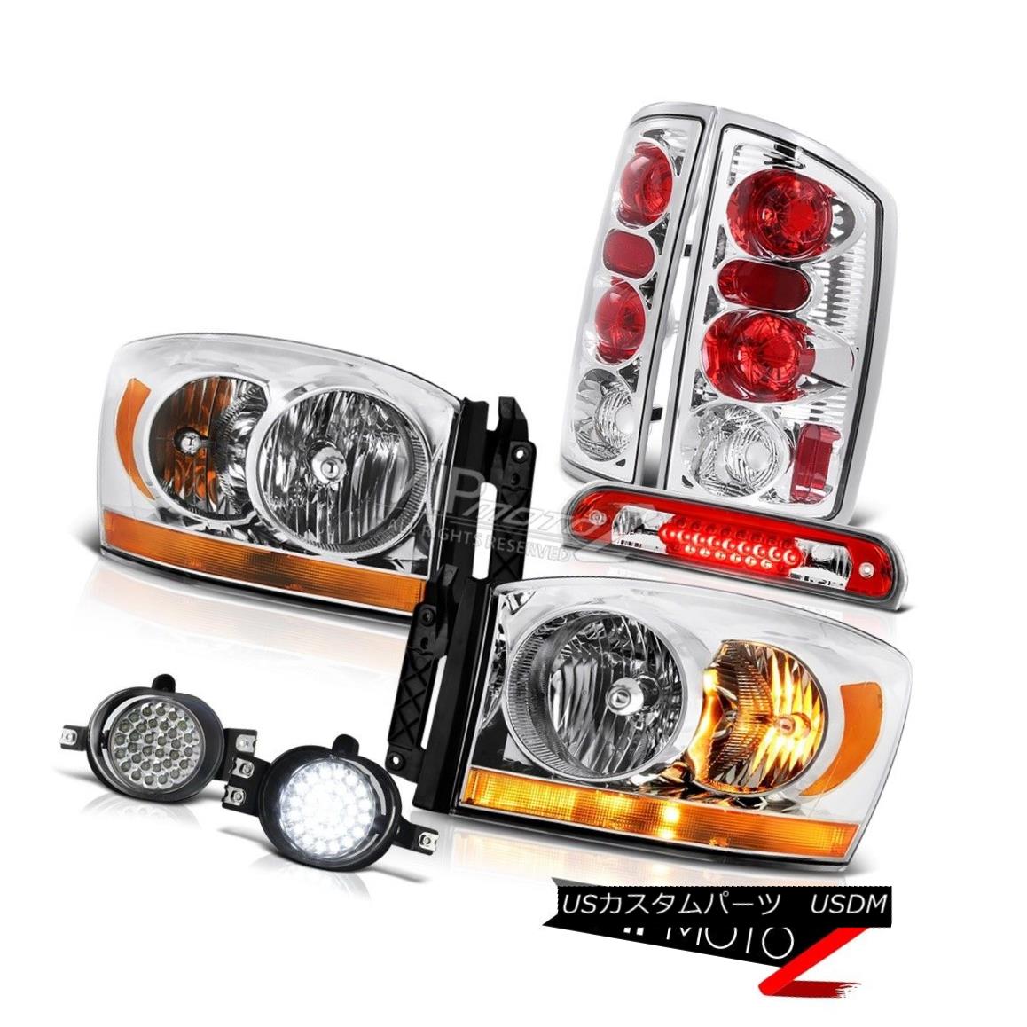 ライト ランプ 割引クーポン ヘッドライト 06 Ram 1500 Euro Chrome Headlamps Foglamps High Stop Lamp Tail Lamps Smd Drl 06ラム1500ユーロクロームヘッドランプフォグランプハイストップランプテールランプsmd Drl Beachsidecliniccr Com