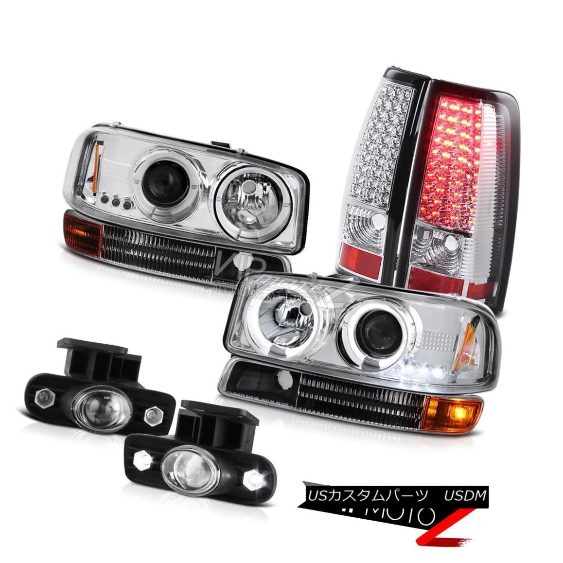 ヘッドライト 99-03 Sierra 5.3L V8 Angel Eye Headlight SMD Rear Tail Light Glass Projector Fog 99-03 Sierra 5.3L V8エンジェルアイヘッドライトSMDリアテールライトグラスプロジェクターフォグ 【並行輸入品】 64,070円