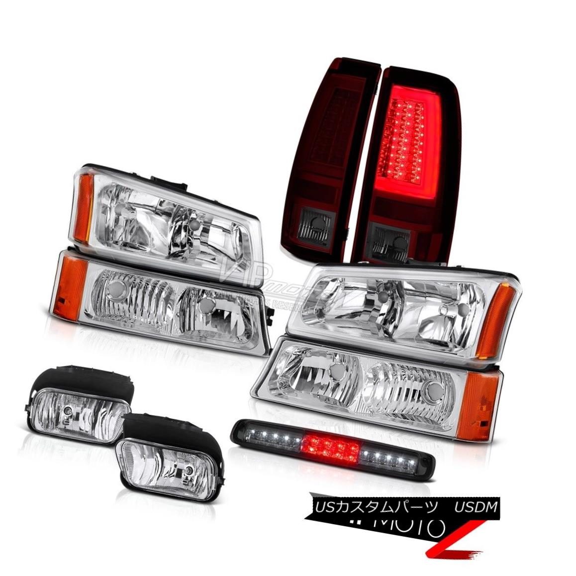 ヘッドライト 03-06 Silverado Tail Lights Fog Signal Light Roof Brake Headlamps \