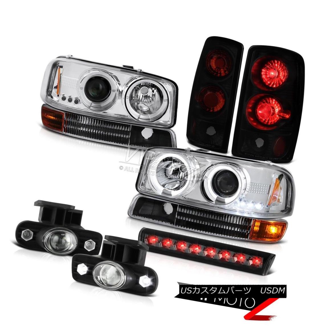 ヘッドライト Chrome Headlamp Matte Signal Tail Light LED FogLight SMD Third Brake 00-06 Yukon クロムヘッドランプマットシグナルテールライトLED FogLight SMDサードブレーキ00-06ユーコン 【並行輸入品】