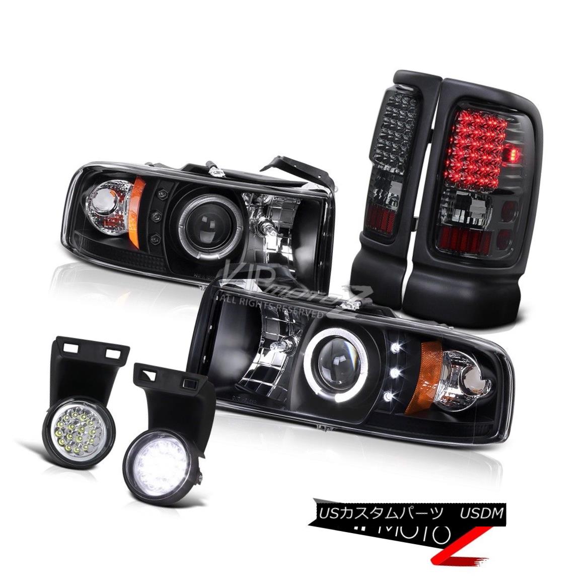 ヘッドライト 94-01 RAM 1500/2500/3500 L+R Halo Projector Headlight+Led Taillamp+Led Fog Light 94-01 RAM 1500/2500/3500 L + Rハロープロジェクターヘッドライト+ Led Taillamp + Ledフォグライト 【並行輸入品】