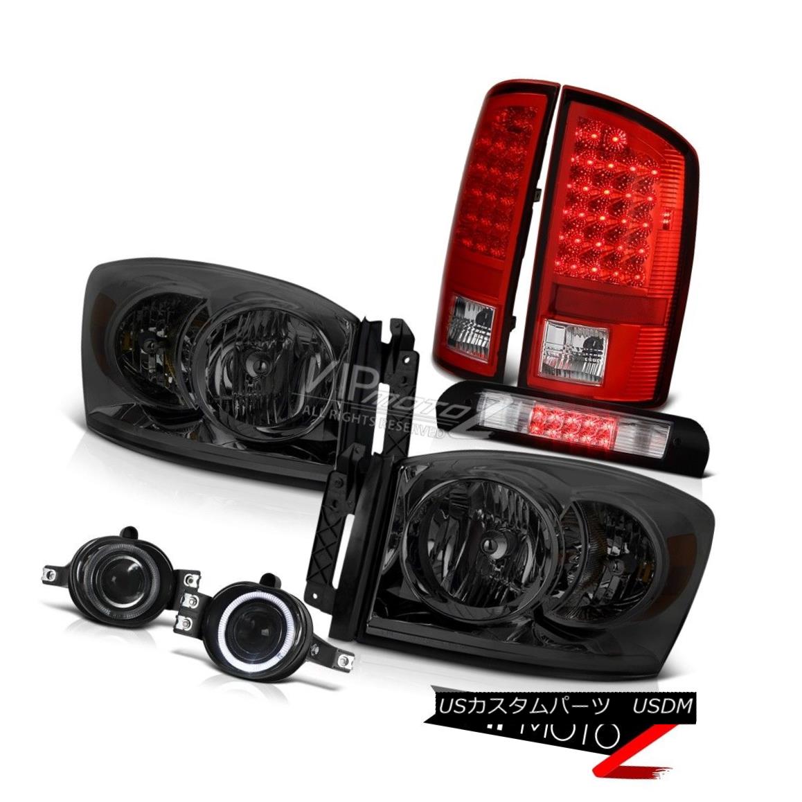 ヘッドライト Tint Headlight Red LED Signal Tail Lights Foglights Euro Brake 2006 Dodge Ram V8 ティントヘッドライトレッドLEDシグナルテールライトフォグライトユーロブレーキ2006 Dodge Ram V8 【並行輸入品】