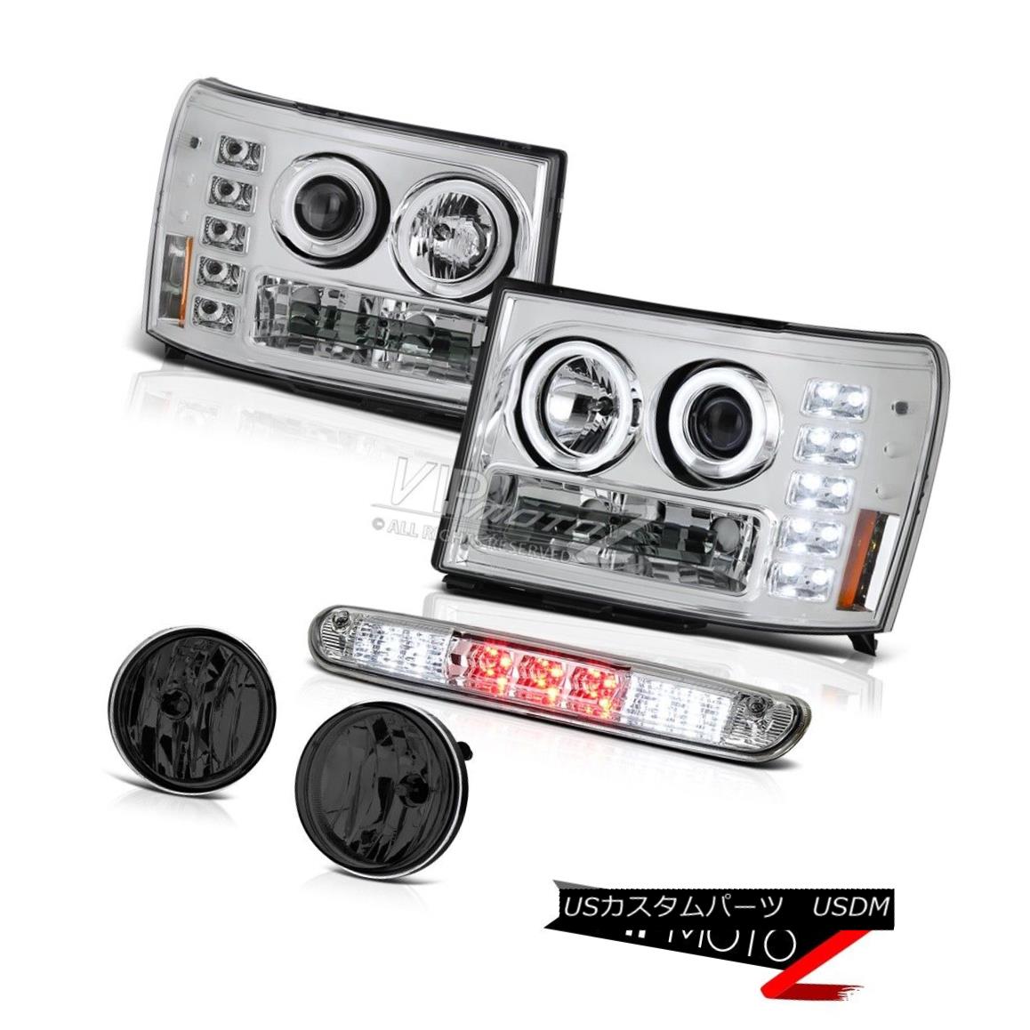 ヘッドライト Quality Headlight CCFL DRL Halo Driving Fog 07-13 Sierra 5.3L WT Roof Stop LED 品質ヘッドライトCCFL DRLハロードライビングフォグ07-13 Sierra 5.3L WTルーフストップLED 【並行輸入品】 64,070円