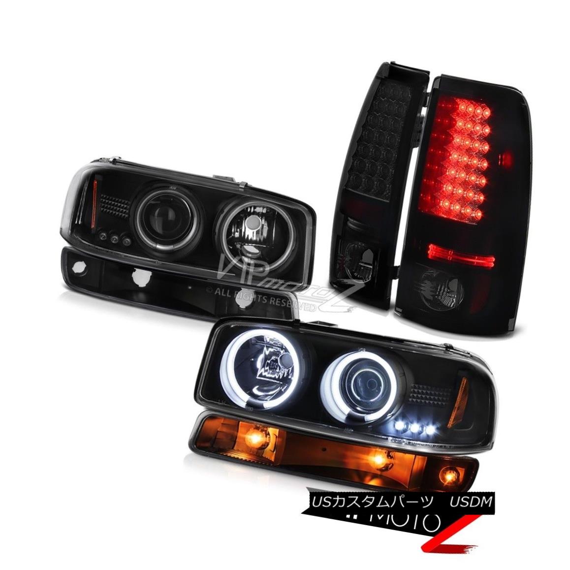 ヘッドライト 99 00 01 02 Sierra 1500 SMD taillights inky black bumper lamp ccfl headlights 99 00 01 02 Sierra 1500 SMDテールライトインクブラックバンパーランプccflヘッドライト 【並行輸入品】