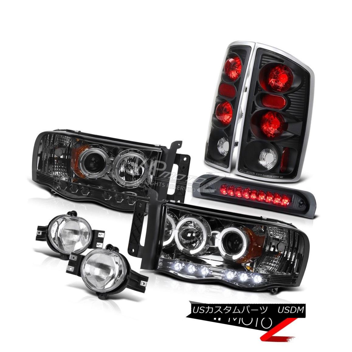 ヘッドライト 02-05 Dodge Ram SmOke Projector L+R HaLo Headlight+3rd Brake+Tail Lamp+Fog Light 02-05 Dodge Ram SmOkeプロジェクターL + R HaLoヘッドライト+ 3番ブレーキ+テールランプ+フォグライト 【並行輸入品】