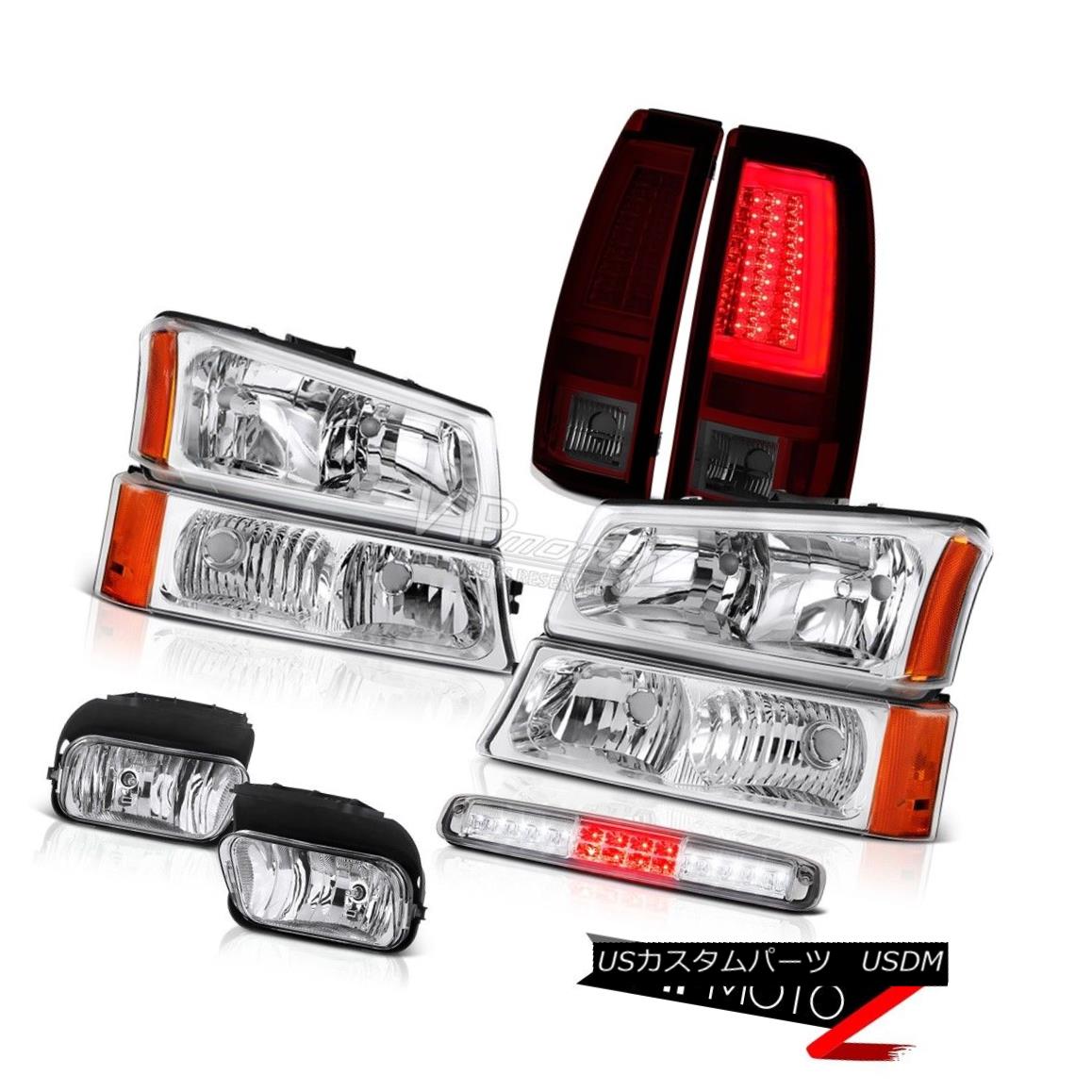 ヘッドライト 2003-2006 Chevy Silverado 1500 Tail Lamps Chrome Headlights Fog Roof Cargo Light 2003-2006シボレーシルバラード1500テールランプクロームヘッドライトフォグルーフカーゴライト 【並行輸入品】