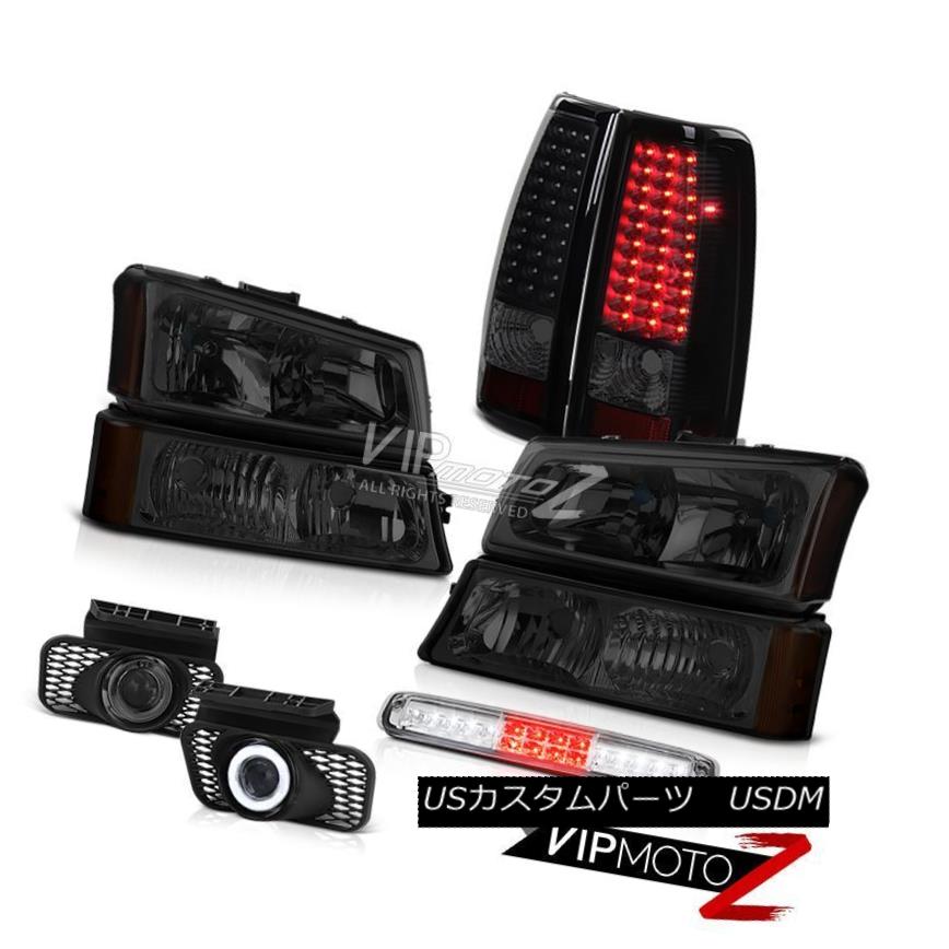 ヘッドライト 2003-2006 Silverado Headlights Roof Cab Light Foglights Dark Tinted Taillights 2003年?2006年シルバラードヘッドライトルーフキャブライトフォグライトダークティテールテールライト 【並行輸入品】