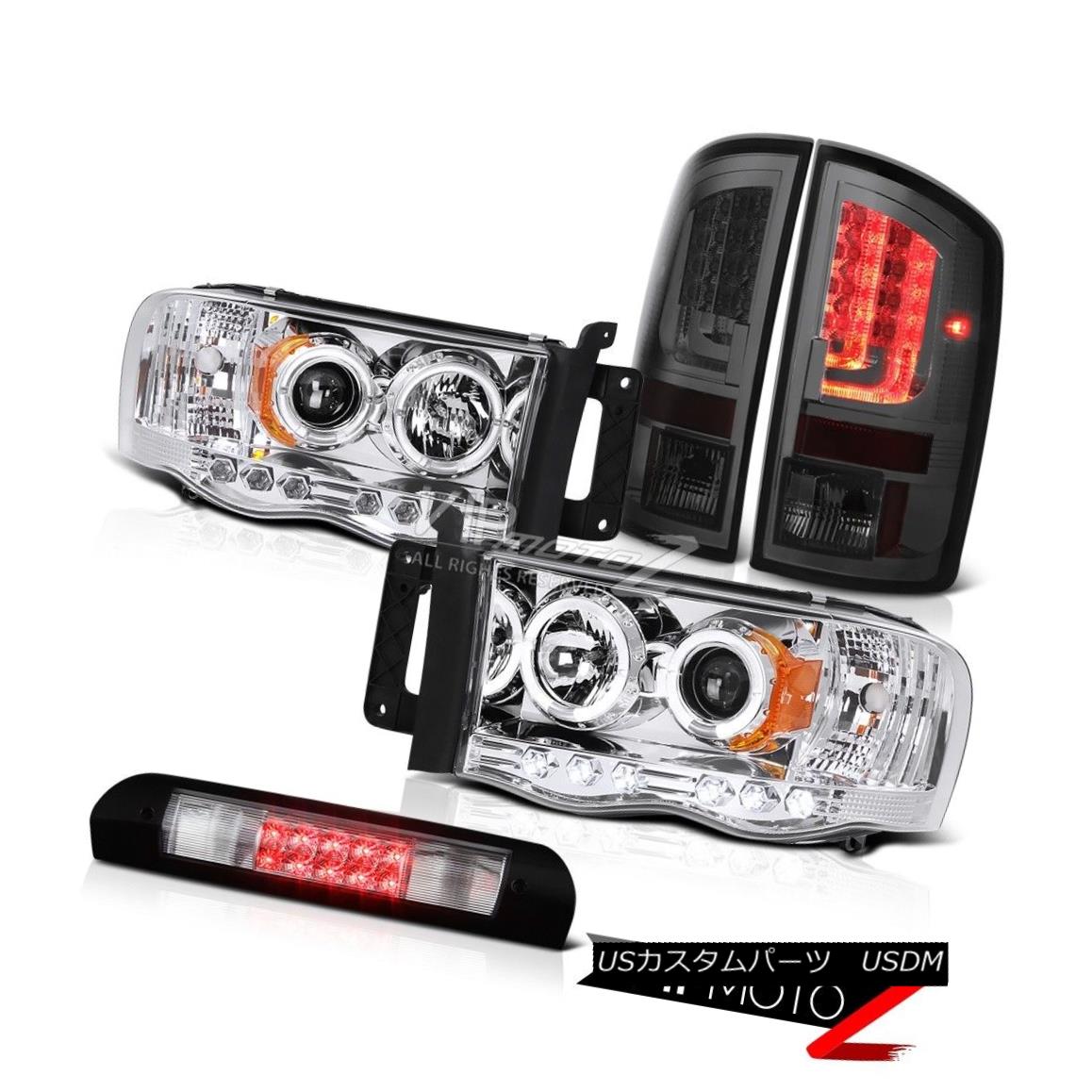 ヘッドライト 2002-2005 Dodge Ram 1500 4.7L Rear Brake Lamps Headlights Third Lamp Halo Ring 2002-2005 Dodge Ram 1500 4.7Lリアブレーキランプヘッドライト第3ランプハローリング 【並行輸入品】