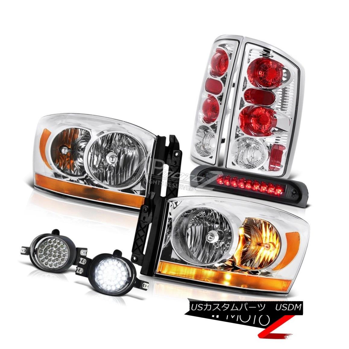 ヘッドライト 2006 Ram 1500 Headlamps Fog Lamps Dark Smoke High Stop Light Tail Brake Lights 2006 Ram 1500ヘッドランプフォグランプダークスモークハイストップライトテールブレーキライト 【並行輸入品】