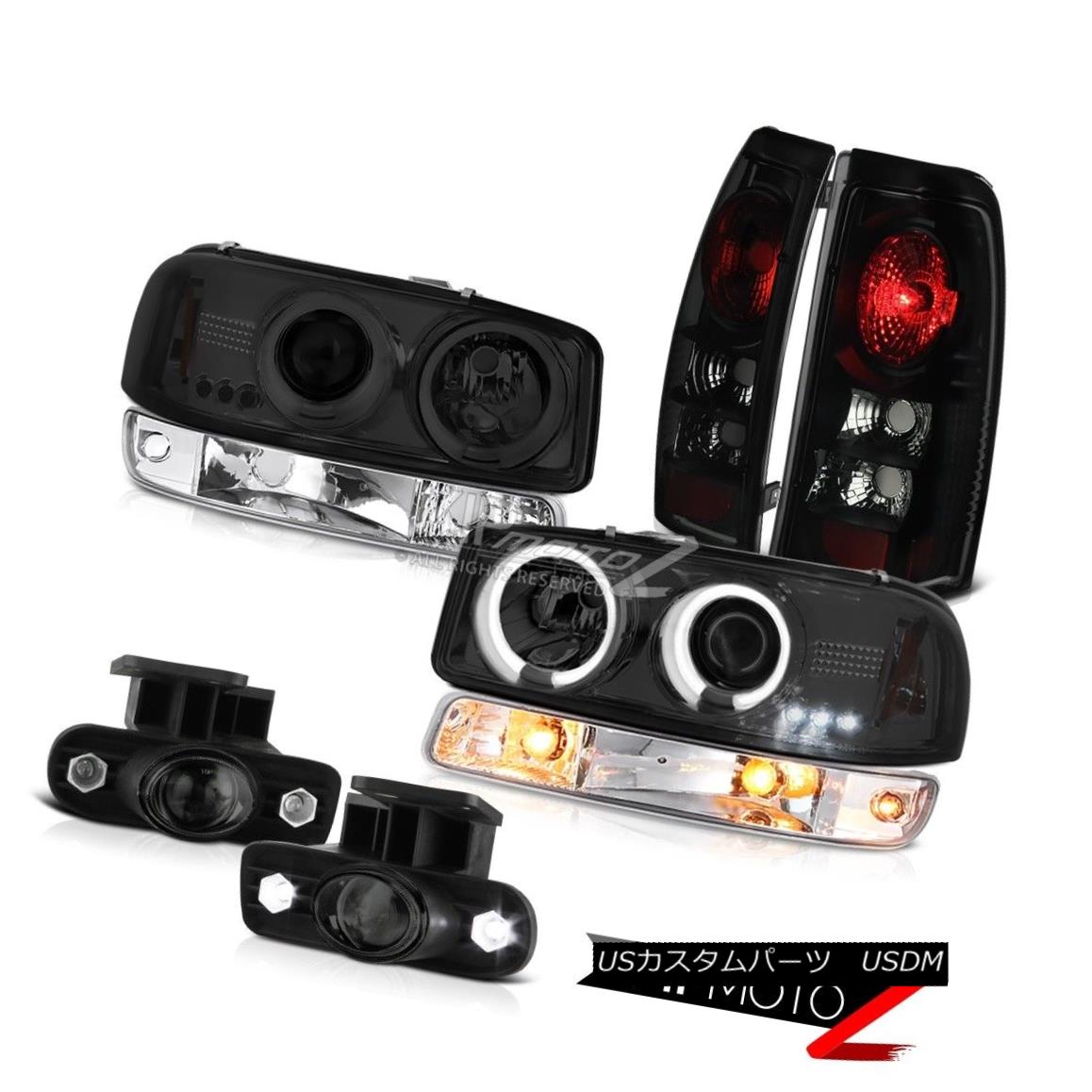ヘッドライト 99-02 Sierra 2500 Smokey fog lamps dark tinted tail turn signal ccfl Headlamps 99-02 Sierra 2500スモーキーフォグランプダークティンテッドテールターンシグナルccflヘッドランプ 【並行輸入品】
