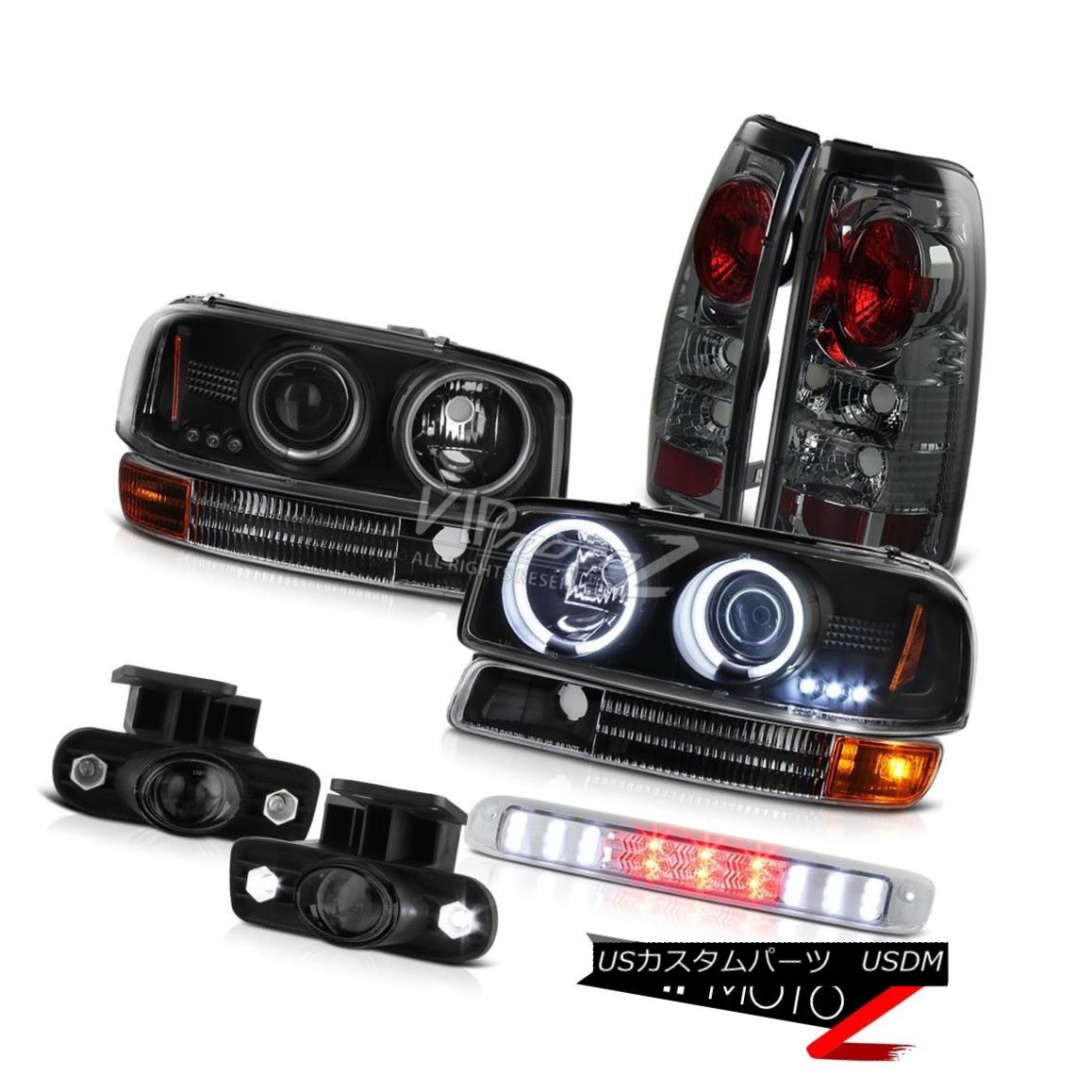 ヘッドライト CCFL Halo Black Headlights Brake Tail Lamps Projector Fog Third LED 99-02 Sierra CCFL Halo BlackヘッドライトブレーキテールランププロジェクターフォグThird LED 99-02 Sierra 【並行輸入品】