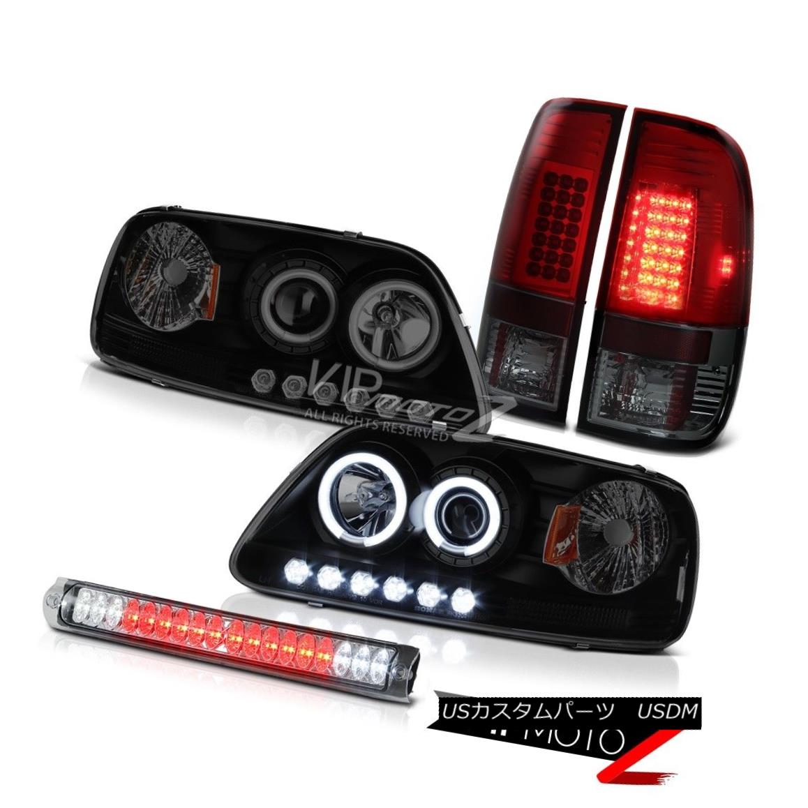 ヘッドライト Projector Headlight Smoke Black CCFL Halo LED Tail Lamp Chrome F150 XL 1997-2003 プロジェクターヘッドライト煙黒CCFL Halo LEDテールランプランプF150 XL 1997-2003 【並行輸入品】