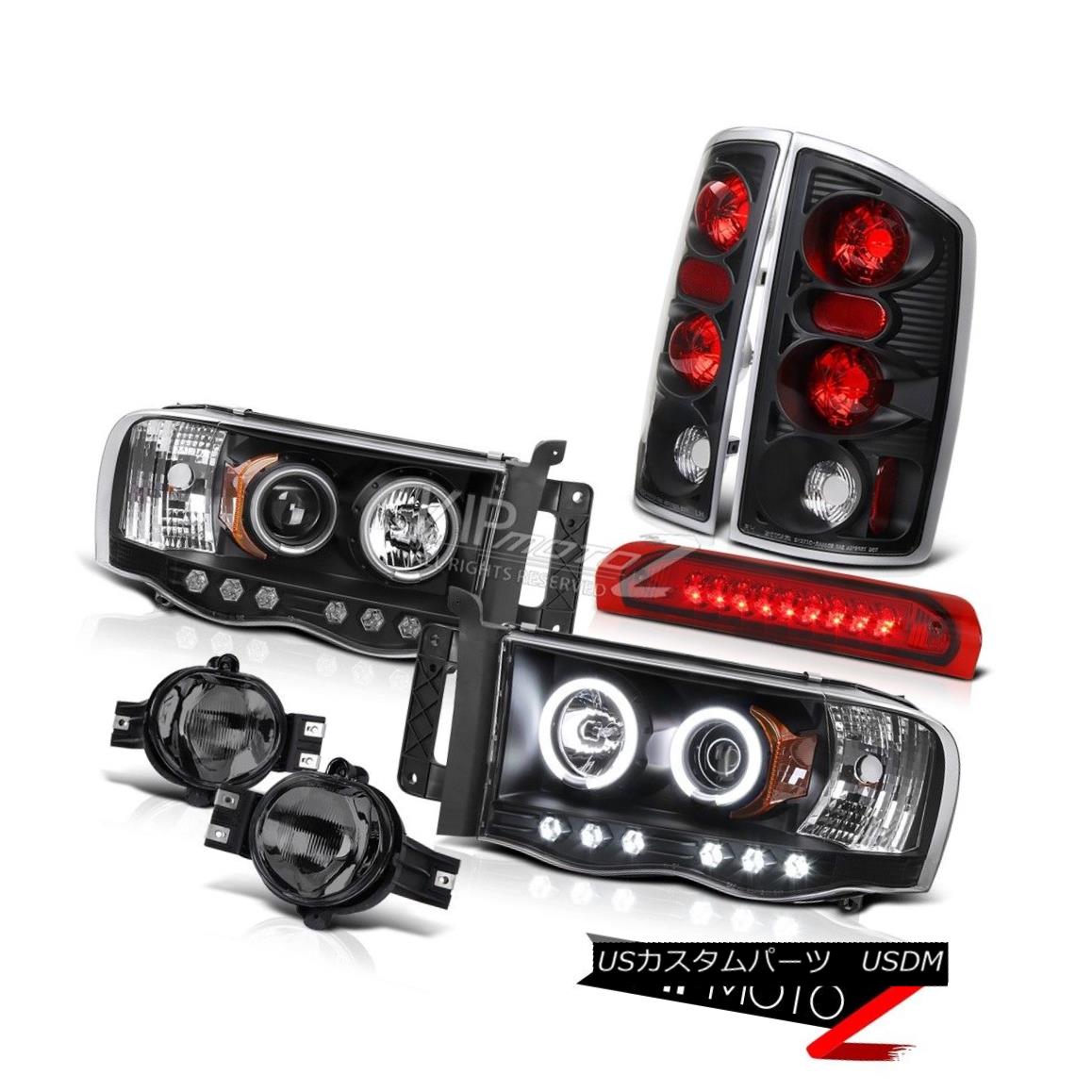 ヘッドライト CCFL Halo Headlights+LED Tail Brake+Driving Fog+LED Third Brake Lamps 02-05 Ram CCFLハローヘッドライト+ LEDテールブレーキ+ドライビングフォグ+ LED第3ブレーキランプ02-05 Ram 【並行輸入品】