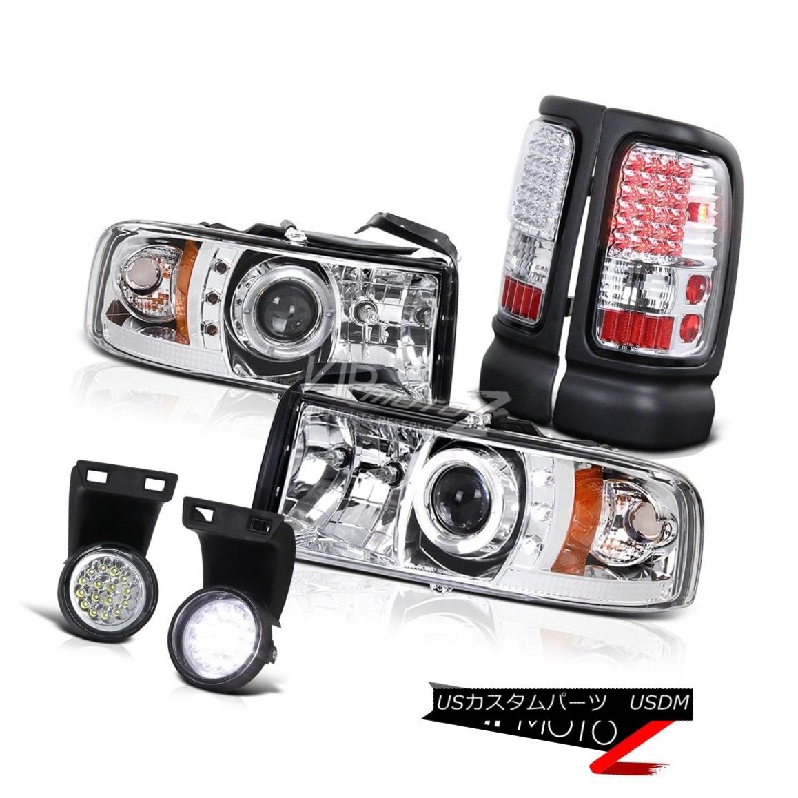 ヘッドライト 1998 1999 2000 2001 Dodge Ram 1500 2500 3500 LED Fog Head Lamps Tail Lights 1998 1999 2000 2001 Dodge Ram 1500 2500 3500 LEDフォグヘッドランプテールライト 【並行輸入品】