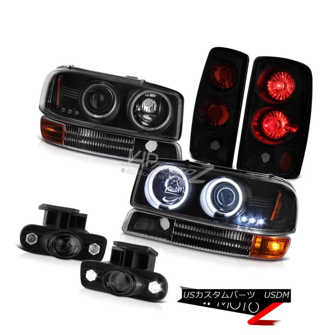 ヘッドライト 00-06 Yukon SLT CCFL Halo Headlights Bumper Brake Tail Lights Projector FogLamps 00-06ユーコンSLT CCFLハローヘッドライトバンパーブレーキテールライトプロジェクターフォグランプ 【並行輸入品】