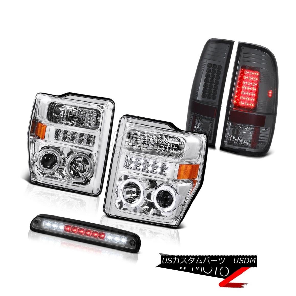 ヘッドライト Halo LED Headlight Roof Stop Smoke Brake Tail Lamp 08 09 10 F250 Harley Davidson Halo LEDヘッドライトルーフストップスモークブレーキテールランプ08 09 10 F250ハーレーダビッドソン 【並行輸入品】