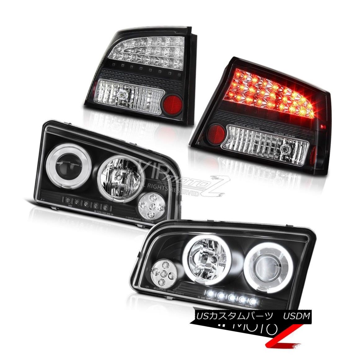 ヘッドライト 06 07 08 Charger 3.5L CCFL Angel Eye LED Black Head Lamps Lights LED Taillights 06 07 08充電器3.5L CCFLエンジェルアイLEDブラックヘッドランプライトLEDテールライト 【並行輸入品】