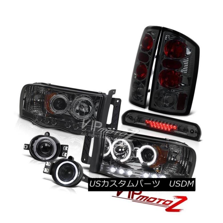 ヘッドライト 02-05 Ram Pair Smoke Halo Headlight Tinted Tail Lamp Projector Fog High Stop LED 02-05 Ram Pair Smoke HaloヘッドライトテイラーランププロジェクターフォグハイストップLED 【並行輸入品】