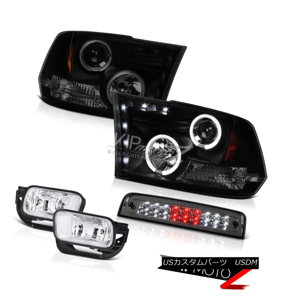 ヘッドライト 09-17 Dodge Ram 1500 6.4L Clear Chrome Foglights Roof Brake Light Headlamps LED 09-17 Dodge Ram 1500 6.4LクリアクロームフォグライトルーフブレーキライトヘッドランプLED 【並行輸入品】