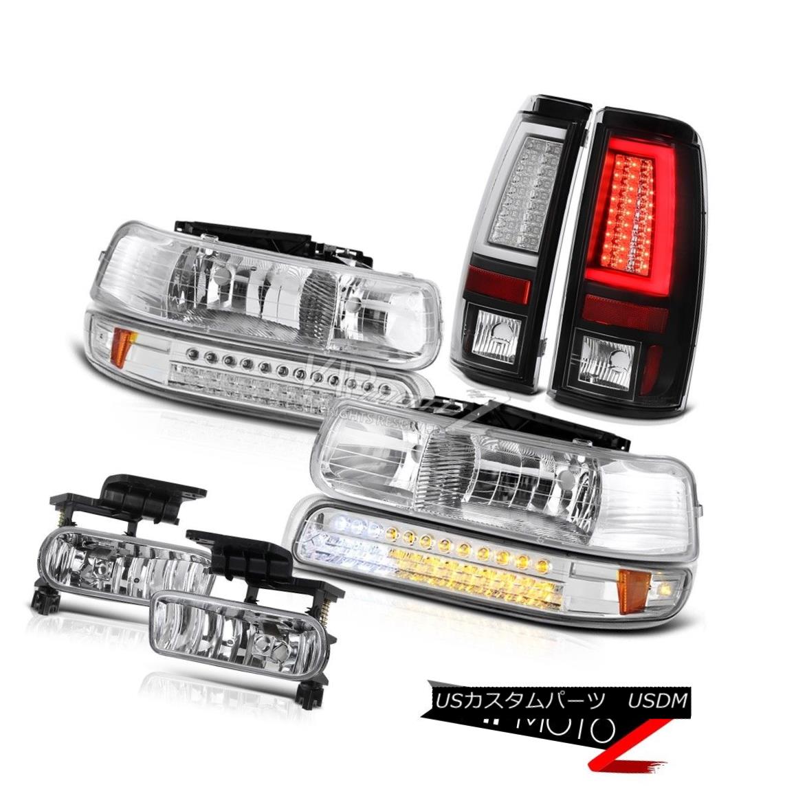 ヘッドライト 1999-2002 Silverado 3500 Taillights Clear Chrome Headlamps Signal Lamp Foglights 1999-2002 Silverado 3500テールライトクリアクロームヘッドランプ信号ランプフォグライト 【並行輸入品】