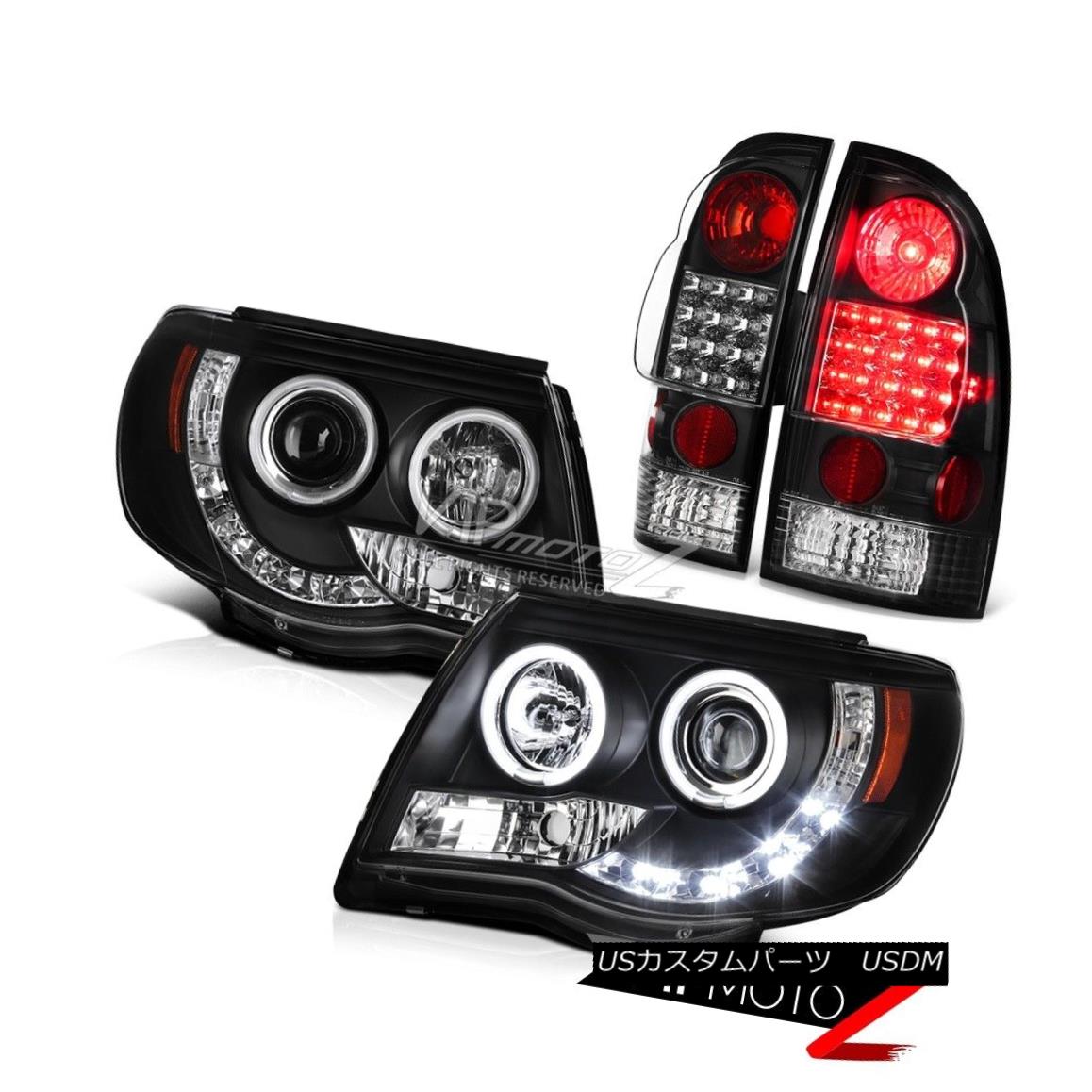 ヘッドライト 2005-2011 Toyota Tacoma 4.0L CCFL Halo LED DRL Headlights Rear Brake Tail Lights 2005-2011 Toyota Tacoma 4.0L CCFL Halo LED DRLヘッドライトリアブレーキテールライト 【並行輸入品】