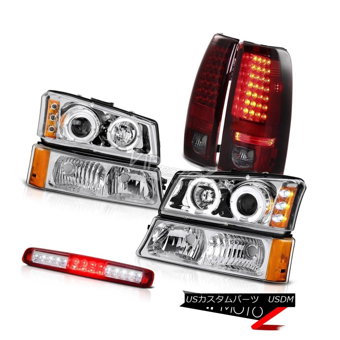 ヘッドライト 03-06 Silverado Clear Chrome Signal Light 3RD Brake Headlights Tail Lamps SMD 03-06 Silveradoクリアクローム信号ライト3RDブレーキヘッドライトテールランプSMD 【並行輸入品】