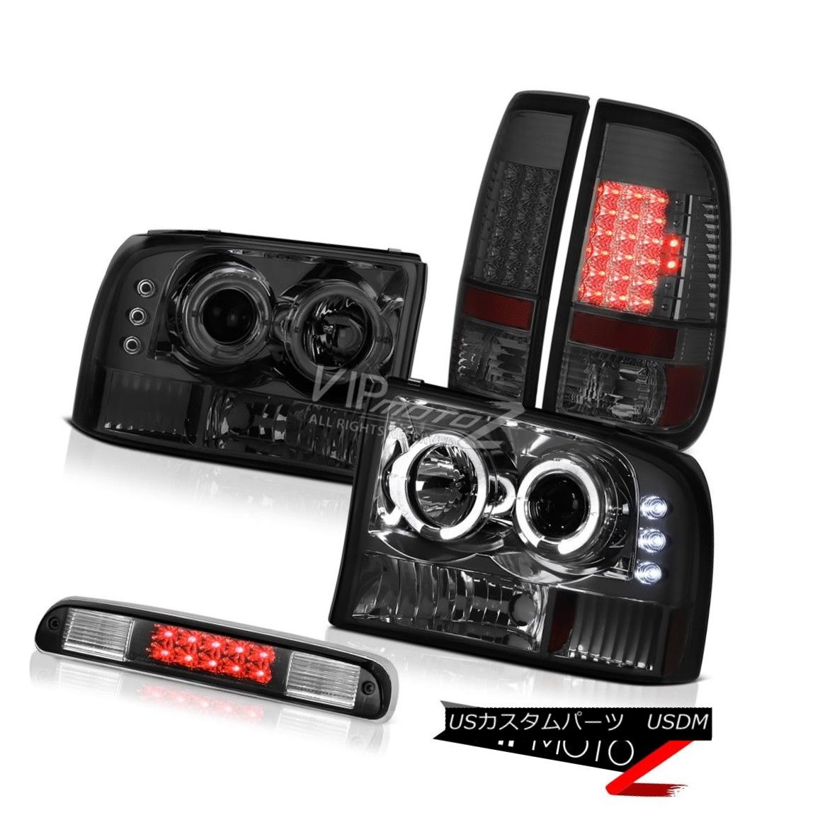 ヘッドライト Smoke DRL Projector Headlights LED Tail Lamps Brake Cargo 99-04 Ford SuperDuty スモークDRLプロジェクターヘッドライトLEDテールランプブレーキカーゴ99-04 Ford SuperDuty 【並行輸入品】