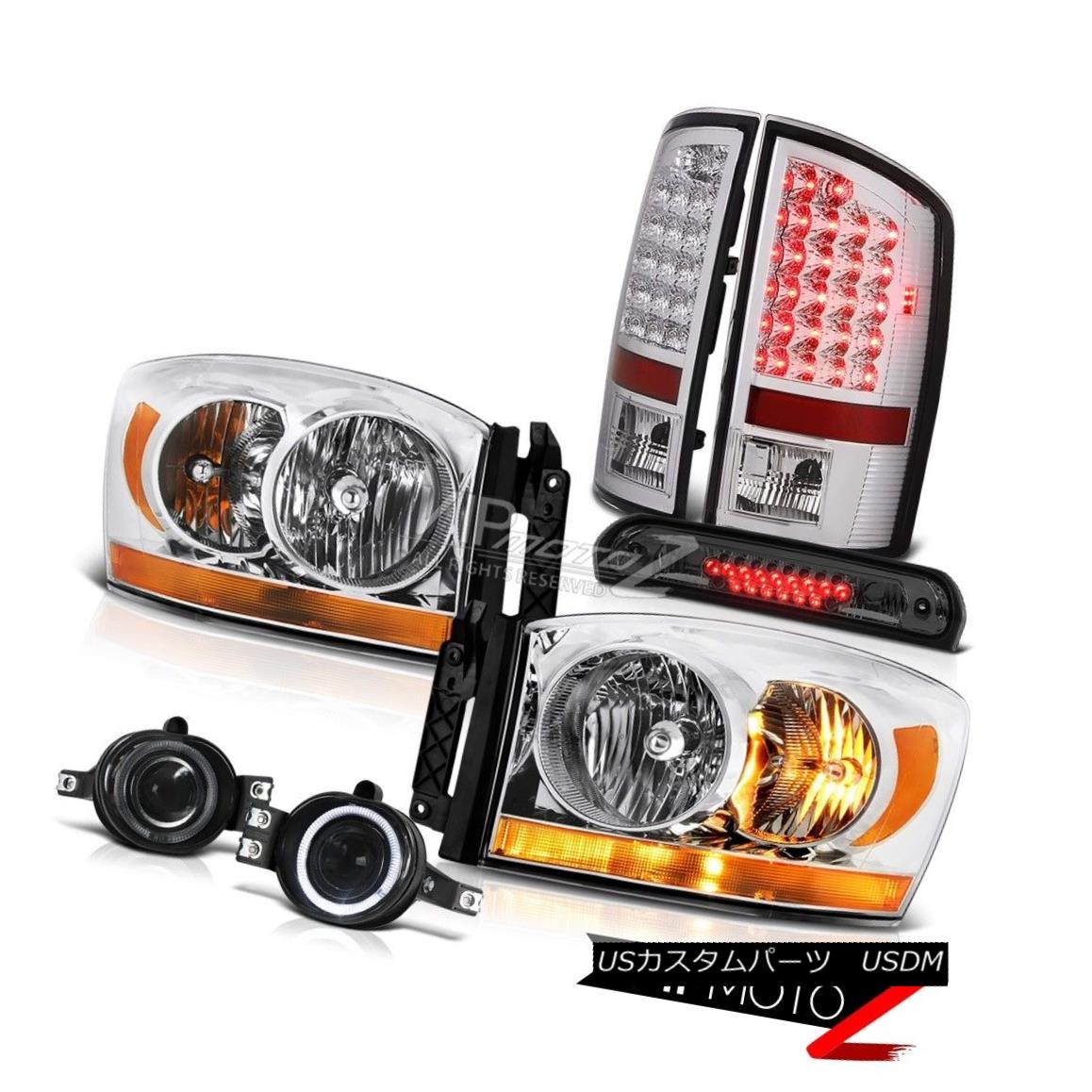 ヘッドライト 07-09 Dodge Ram 2500 3500 5.9L Headlights Foglamps 3RD Brake Lamp Rear Lights 07-09 Dodge Ram 2500 3500 5.9Lヘッドライトフォグランプ3RDブレーキランプリアライト 【並行輸入品】