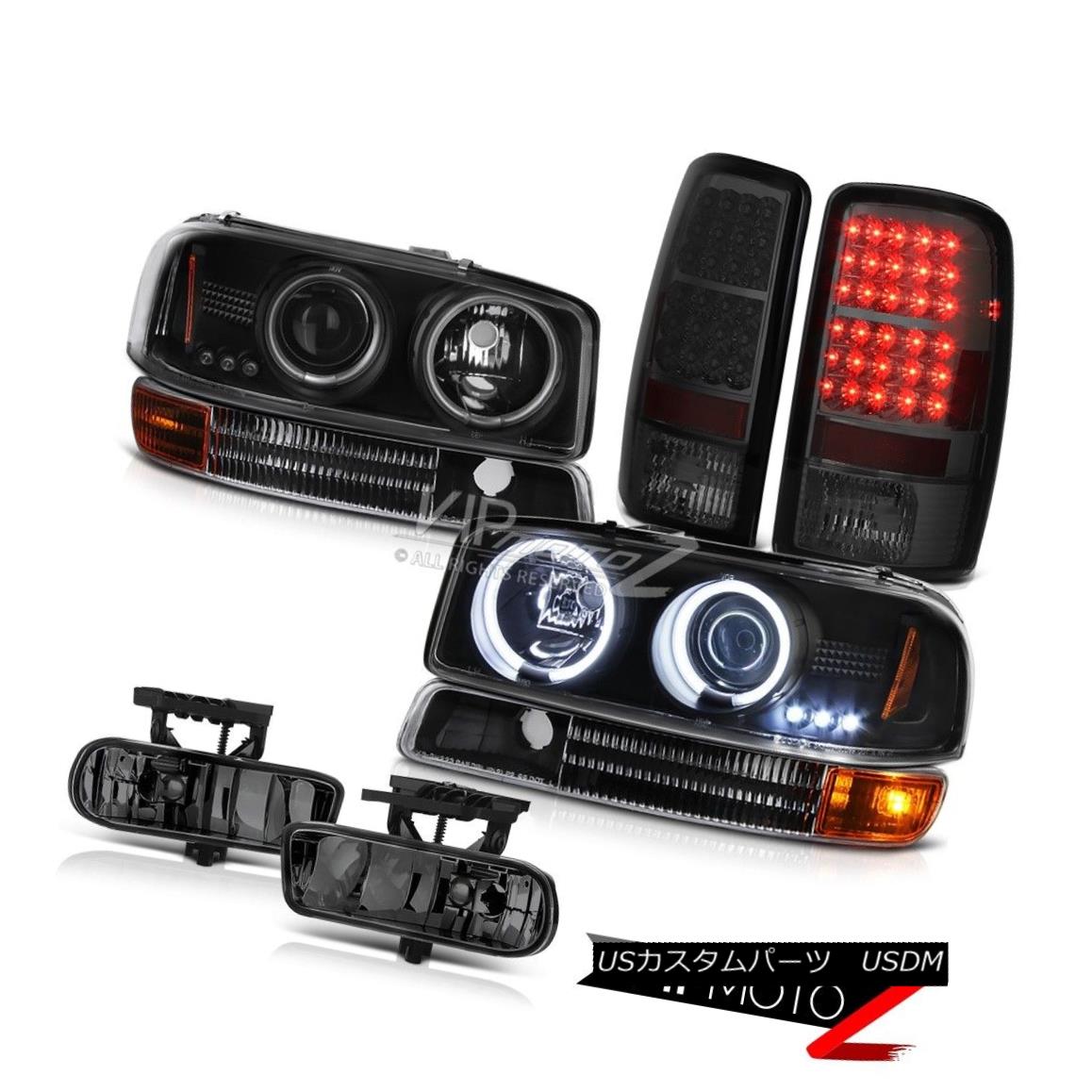 ヘッドライト Black CCFL Angel Eye Headlight Turn Signal LED Tail Light Smoke Driving FogLamp ブラックCCFLエンジェルアイヘッドライトターンシグナルLEDテールライトスモークドライビングフォグランプ 【並行輸入品】