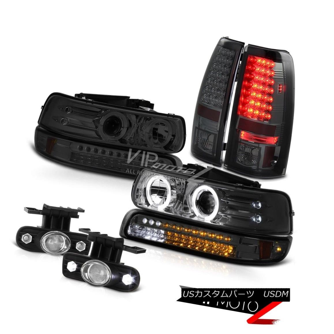 ヘッドライト 99 00 01 02 Silverado 5.3L V8 Projector Headlight Smoke Bumper Taillight SMD Fog 99 00 01 02 Silverado 5.3L V8プロジェクターヘッドライトスモークバンパー尾灯SMDフォグ 【並行輸入品】