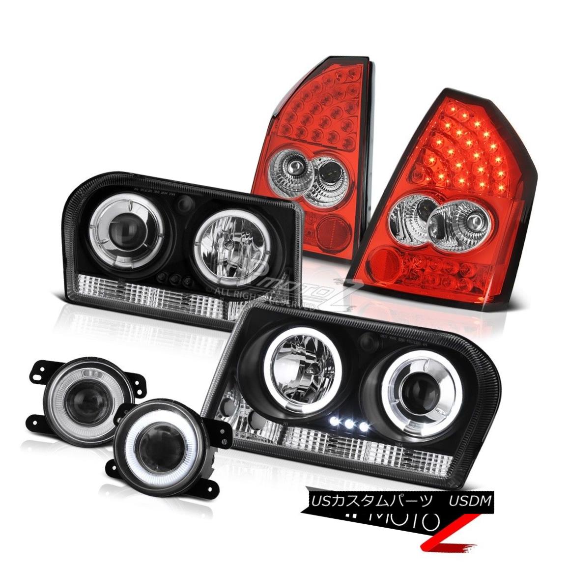 ヘッドライト 05-07 Chrysler 300 Touring Dual Halo Headlights Red LED Tail Lights Glass Fog 05-07クライスラー300ツーリングヘリコプターヘッドライト赤LEDテールライトグラスフォグ 【並行輸入品】 69,333円