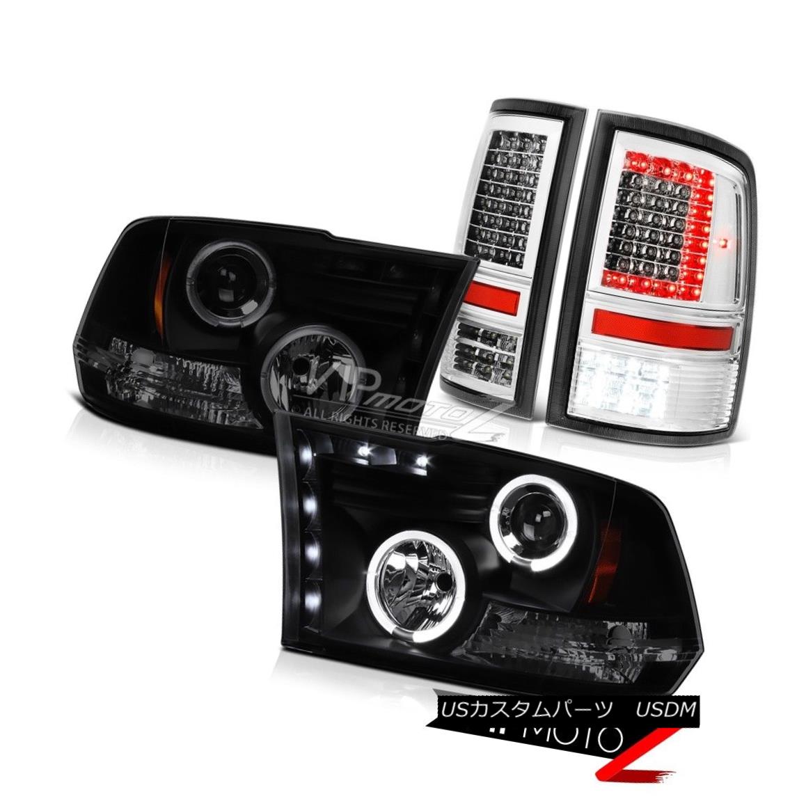 ヘッドライト 10 12 13 14 15 16-17 Dodge RAM 1500 Crystal Clear Led Tail Light Headlights PAIR 10 12 13 14 15 16-17ダッジRAM 1500クリスタルクリアテールライトテールライトヘッドライトペア 【並行輸入品】