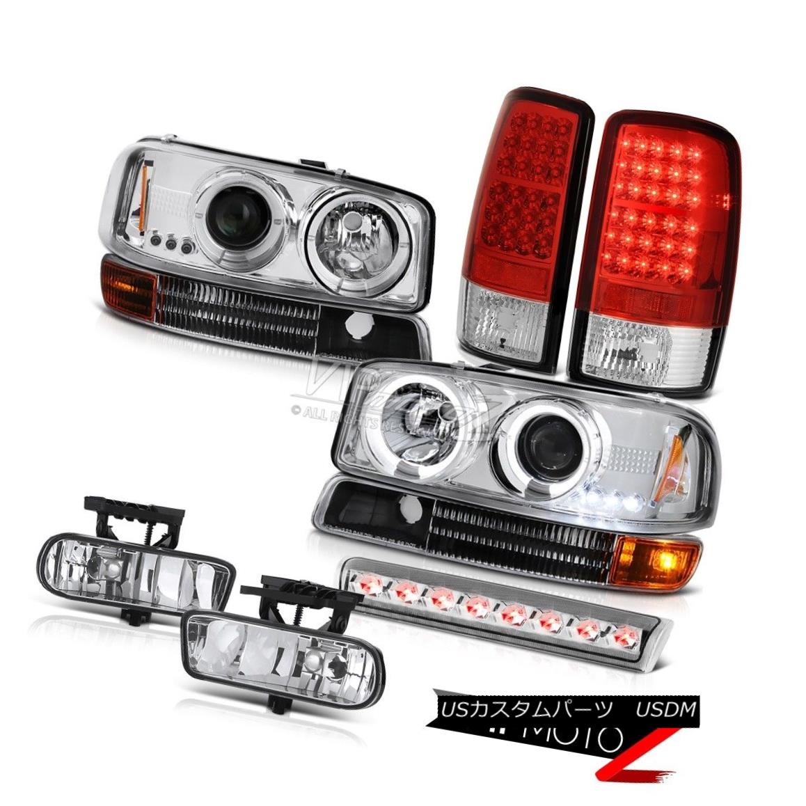 ヘッドライト Chrome Halo LED Headlights Bumper Taillamps FogLights 3rd Brake 00-06 GMC Yukon クロームハローLEDヘッドライトバンパー・トライアンフFogLights 3rdブレーキ00-06 GMC Yukon 【並行輸入品】