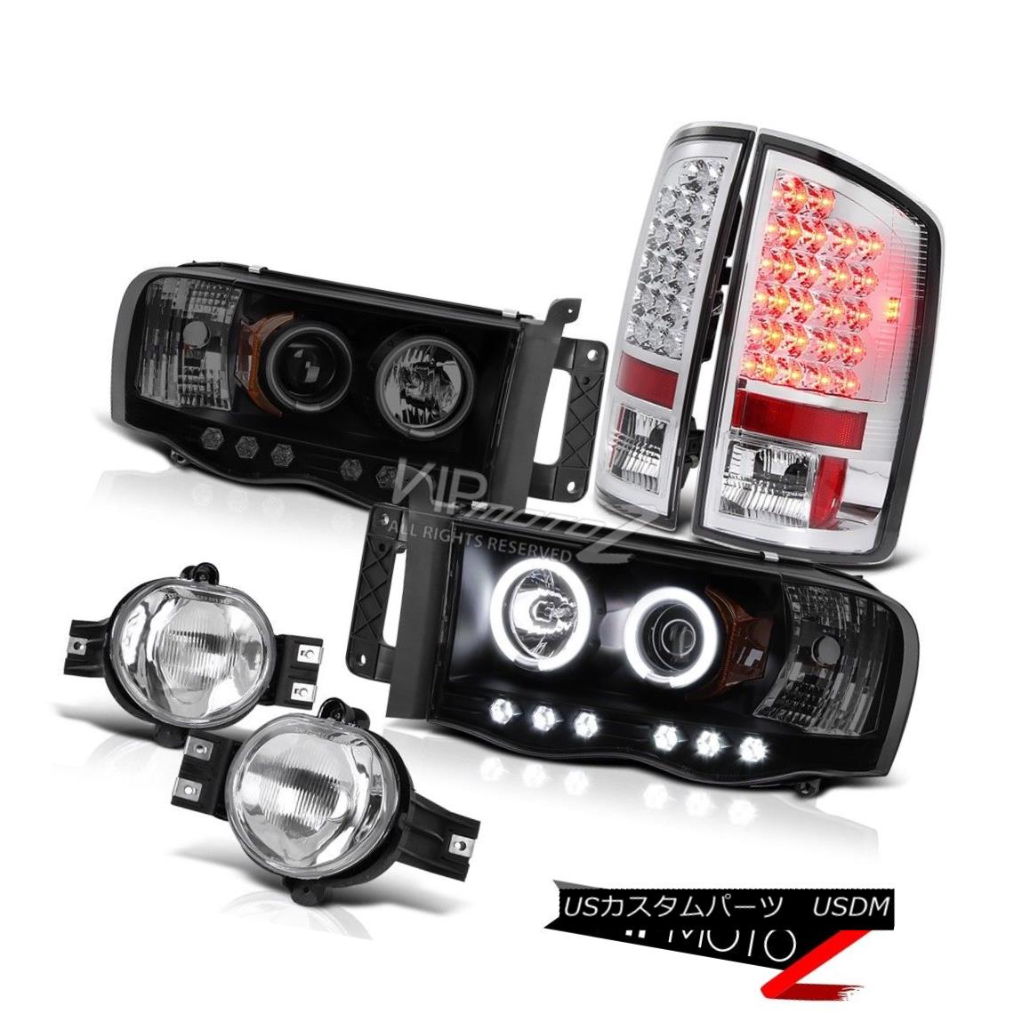 ヘッドライト 02 03 04 05 Ram PowerTech 4.7L ST Quality Angel Eye Headlight LED Bulb Brake 02 03 04 05 Ram PowerTech 4.7L ST品質のエンジェルアイヘッドライトLED電球ブレーキ 【並行輸入品】