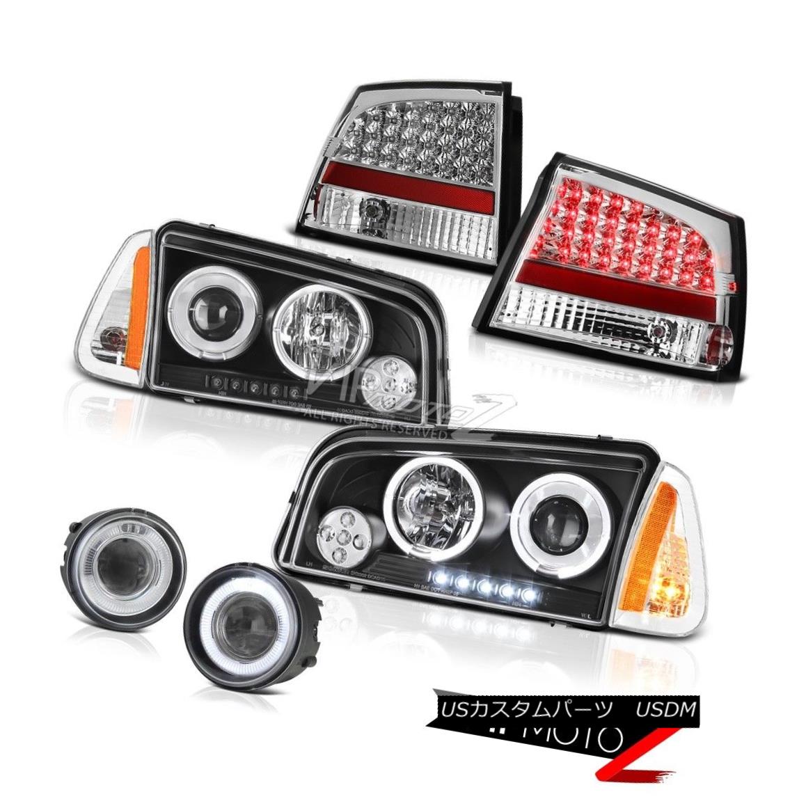 ヘッドライト 06-08 Dodge Charger SXT Chrome fog lights tail corner lamp inky black Headlights 06-08ダッジチャージャーSXTクロームフォグライトテールコーナーランプインキーブラックヘッドライト 【並行輸入品】