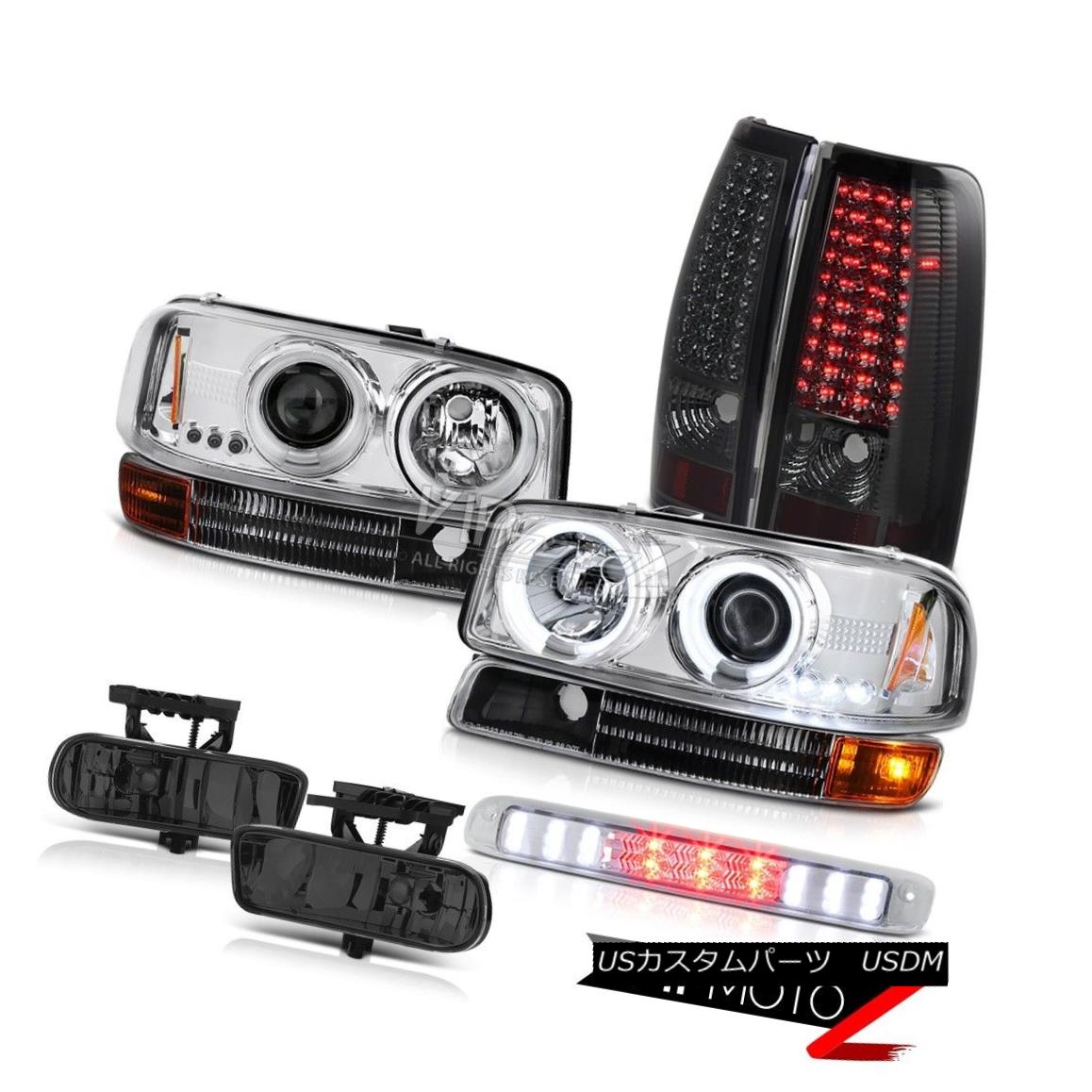 ヘッドライト Devil's CCFL Rim Headlights LED Taillamps Bumper Fog Roof Stop 99-02 Sierra SLT 悪魔のCCFLリムヘッドライトLEDタイルランプバンパーフォグルーフストップ99-02 Sierra SLT 【並行輸入品】