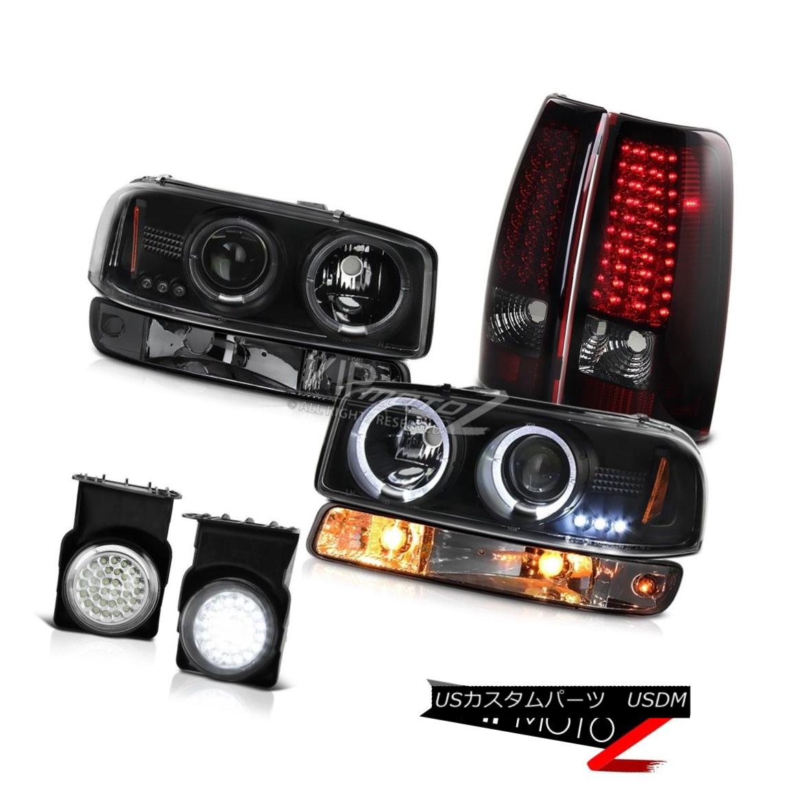 ヘッドライト 03-06 Sierra SLE Euro clear foglights smd tail lights parking light headlamps 03-06シエラSLEユーロクリアフォグライトsmdテールライトパーキングライトヘッドランプ 【並行輸入品】